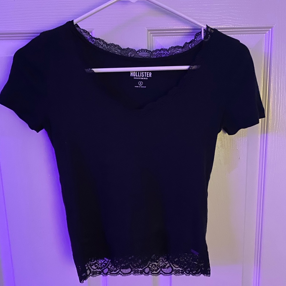 Hollister lace crop top